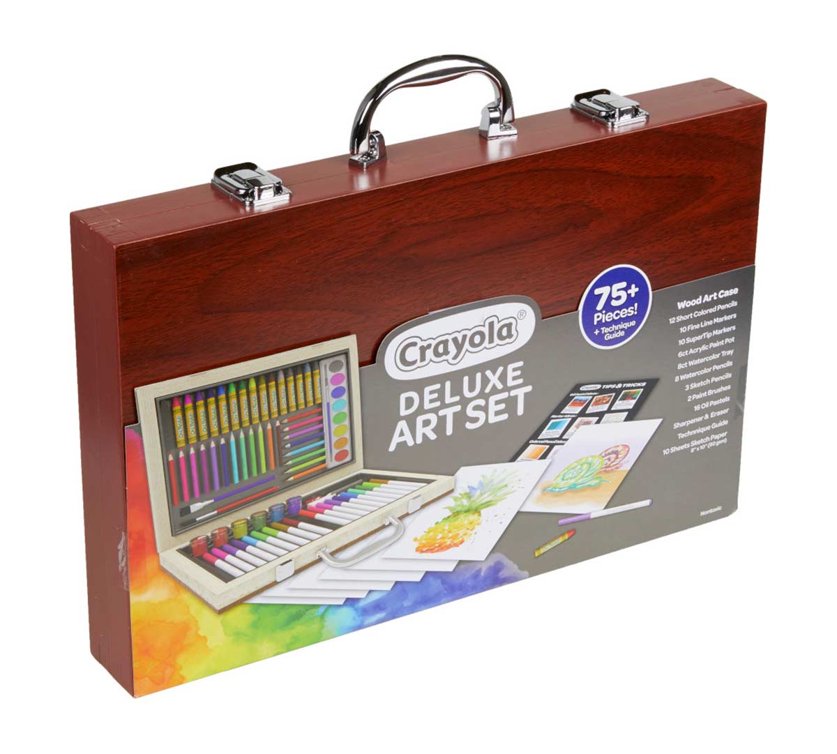 Deluxe Wooden Art Set, Over 75 Pieces - US 9683