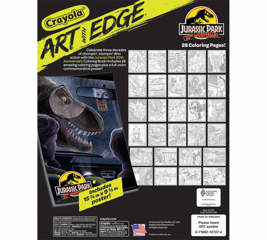 Art with Edge Jurassic Park 30th Anniversary Coloring Pages - US 5539