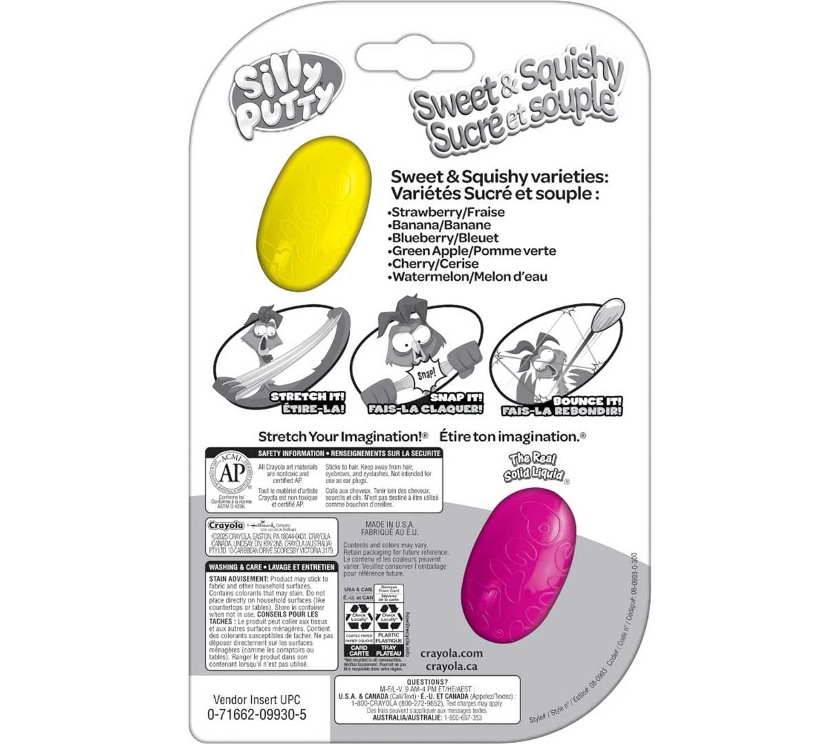 Silly Putty Sweet & Squishy Eggs, 2 Count - US 4559