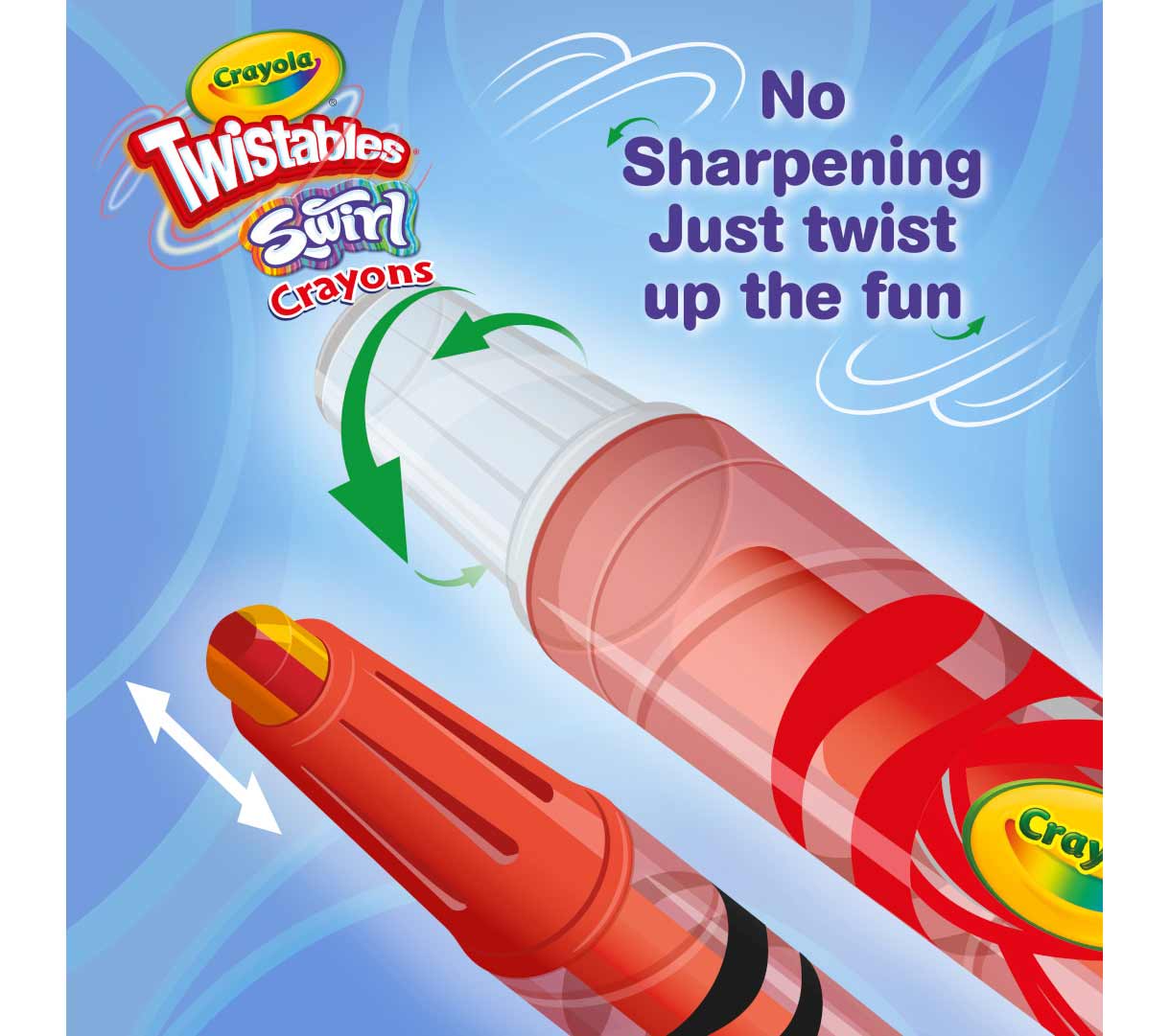 Swirl Twistables Mini Crayons, 10 Count - US 9828