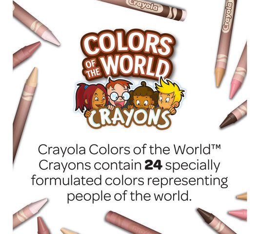 Colors of the World Classpack, Bulk Skin Tone Crayons, 480 Count - US 0208