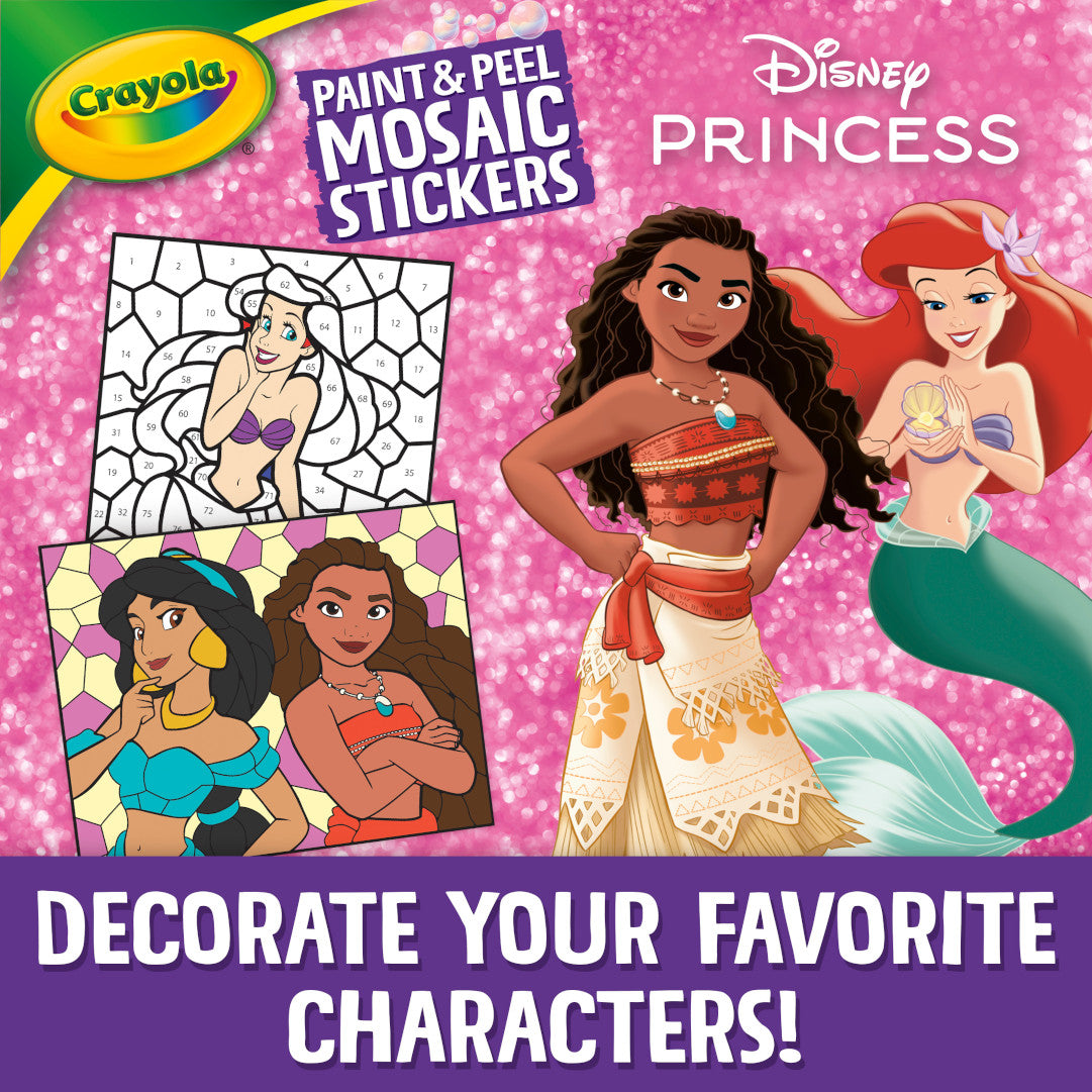 Paint & Peel Mosaic Stickers, Disney Princess - US 6778