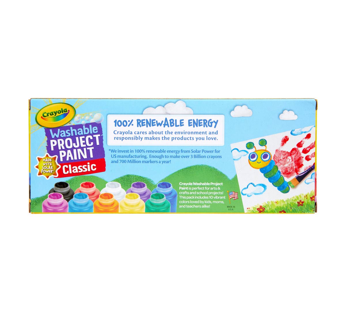 Washable Kids Paint, 10 Count - US 4423