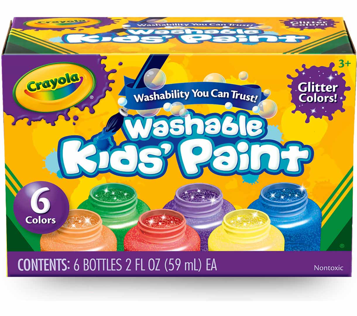 Washable Kids Paint, 12 Count - US 8546