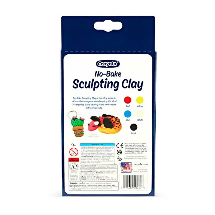 No-Bake Sculpting Clay, 5 Pack - US 5438