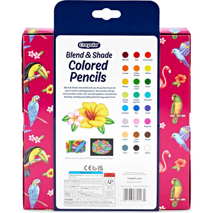 Blend & Shade Colored Pencils, 24 Count - US 6487