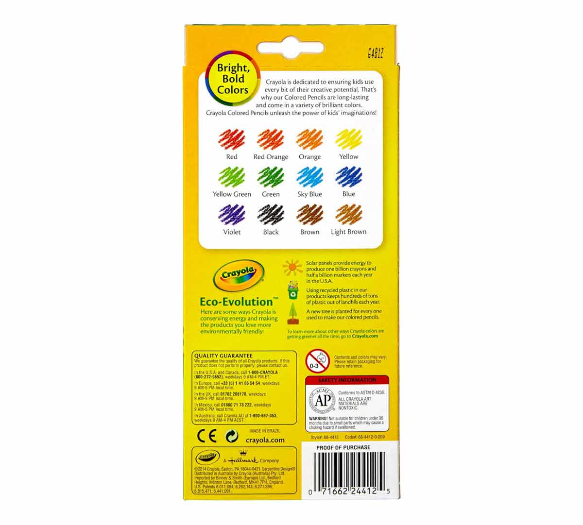 Erasable Colored Pencils, 12 Count - US 9993