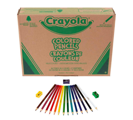 Colored Pencils Classpack, 462 Count, 14 Colors - US 7668