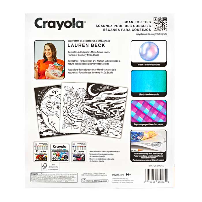 Mercury in Retrograde Adult Coloring Book, 32 pages - US 1054