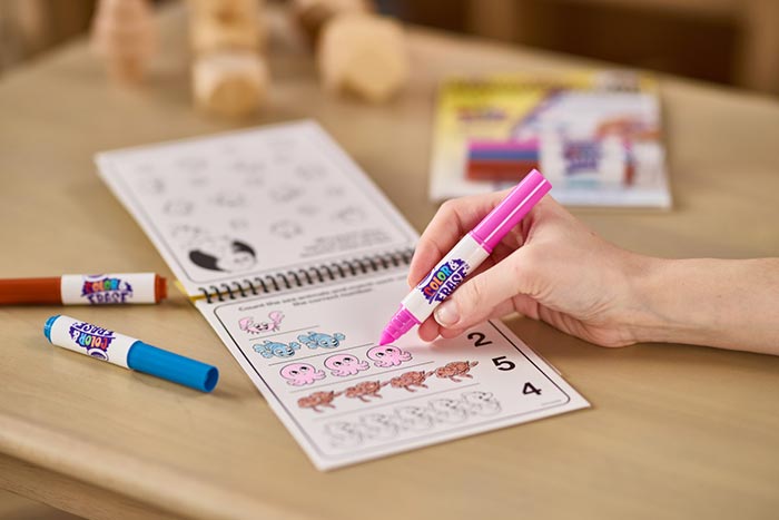 Color & Erase Reusable Activity Pad, Numbers - US 3276