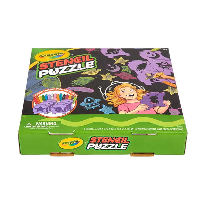 Outdoor Sidewalk Chalk Stencil Puzzle - US 9000