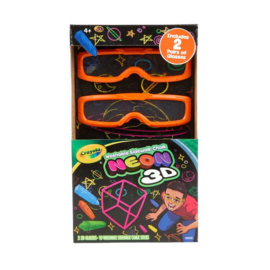 Washable Sidewalk Chalk, Neon 3D - US 0238