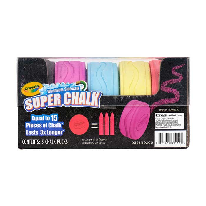 Outdoor Washable Super Chalk, 5ct - US 8274