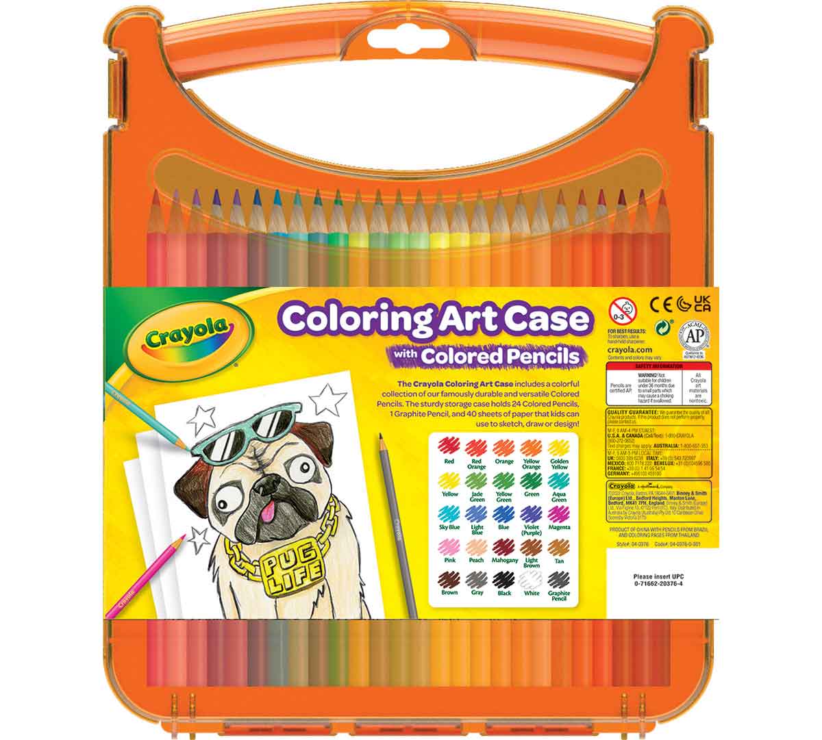 Coloring Art Case with Colored Pencils - US 1480