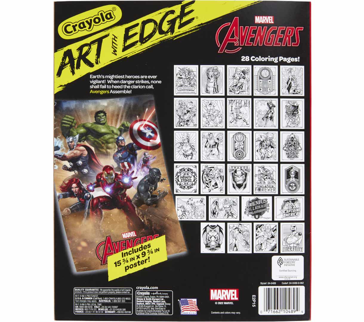 Art with Edge Marvel Avengers Infinity War & Endgame Coloring Book - US 0056