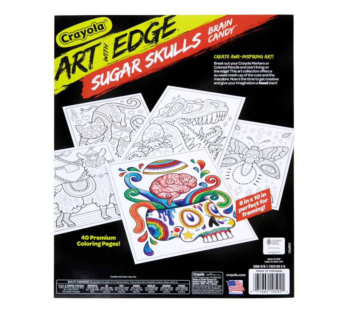 Art with Edge Sugar Skulls Coloring Book, Volume 3 - US 1068
