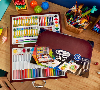 Deluxe Wooden Art Set, Over 75 Pieces - US 9683