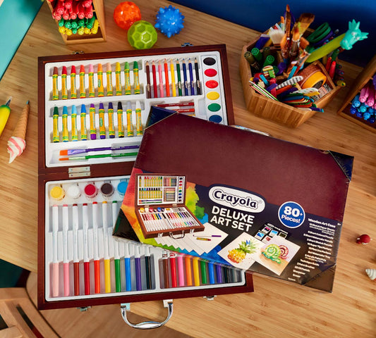 Deluxe Wooden Art Set, Over 75 Pieces - US 9683