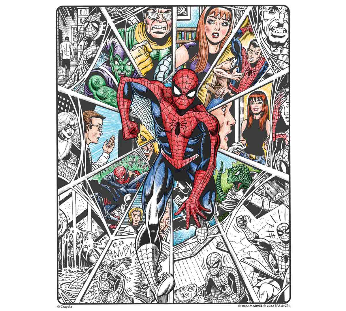 Spiderman Beyond Amazing Art With Edge, Adult Coloring Book - US 3165