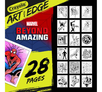 Spiderman Beyond Amazing Art With Edge, Adult Coloring Book - US 3165