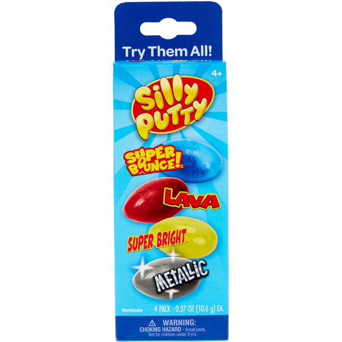 Silly Putty Specialty Pack, 4 Count - US 4530