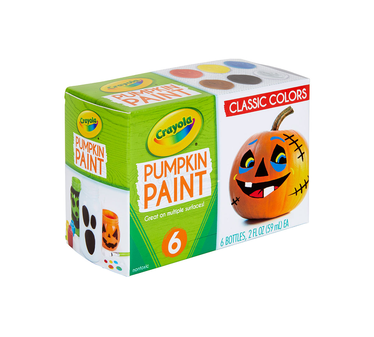 Acrylic Pumpkin Painting Set, Classic Colors - US 2343