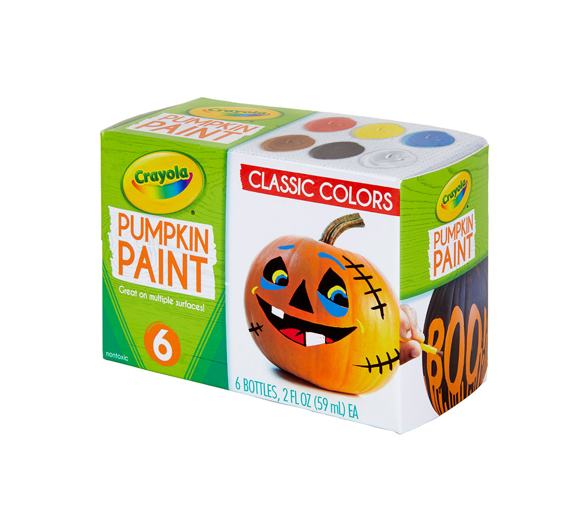 Acrylic Pumpkin Painting Set, Classic Colors - US 2343