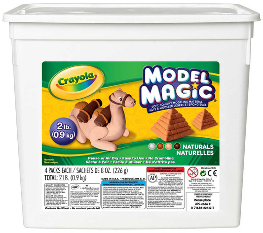 Model Magic 2lb Resealable Storage Container, Natural Colors - US 6911