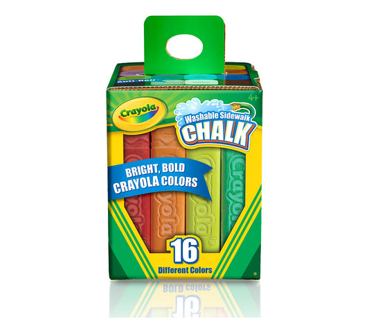 16 ct. Washable Sidewalk Chalk Display Tray, 12 Individual Boxes - US 1939