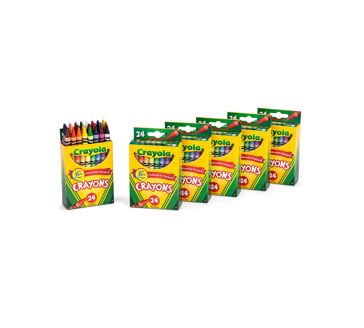6 Box Classpack of 24 Count Crayons - US 7327