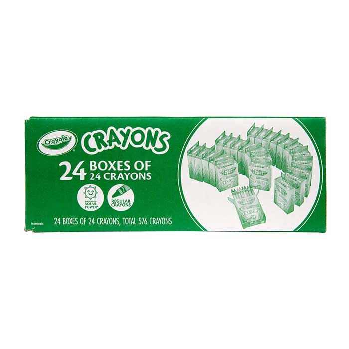 Bulk 24 Box Classpack of 24 Crayons - US 0986
