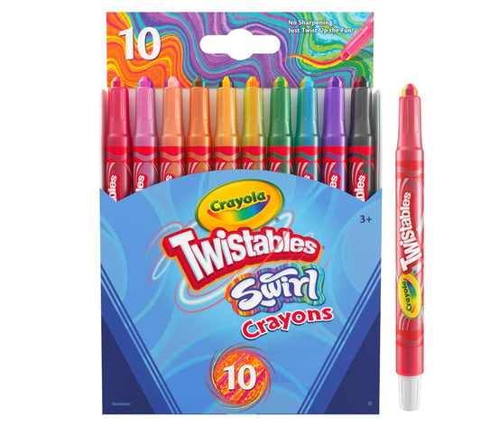 Swirl Twistables Mini Crayons, 10 Count - US 9828