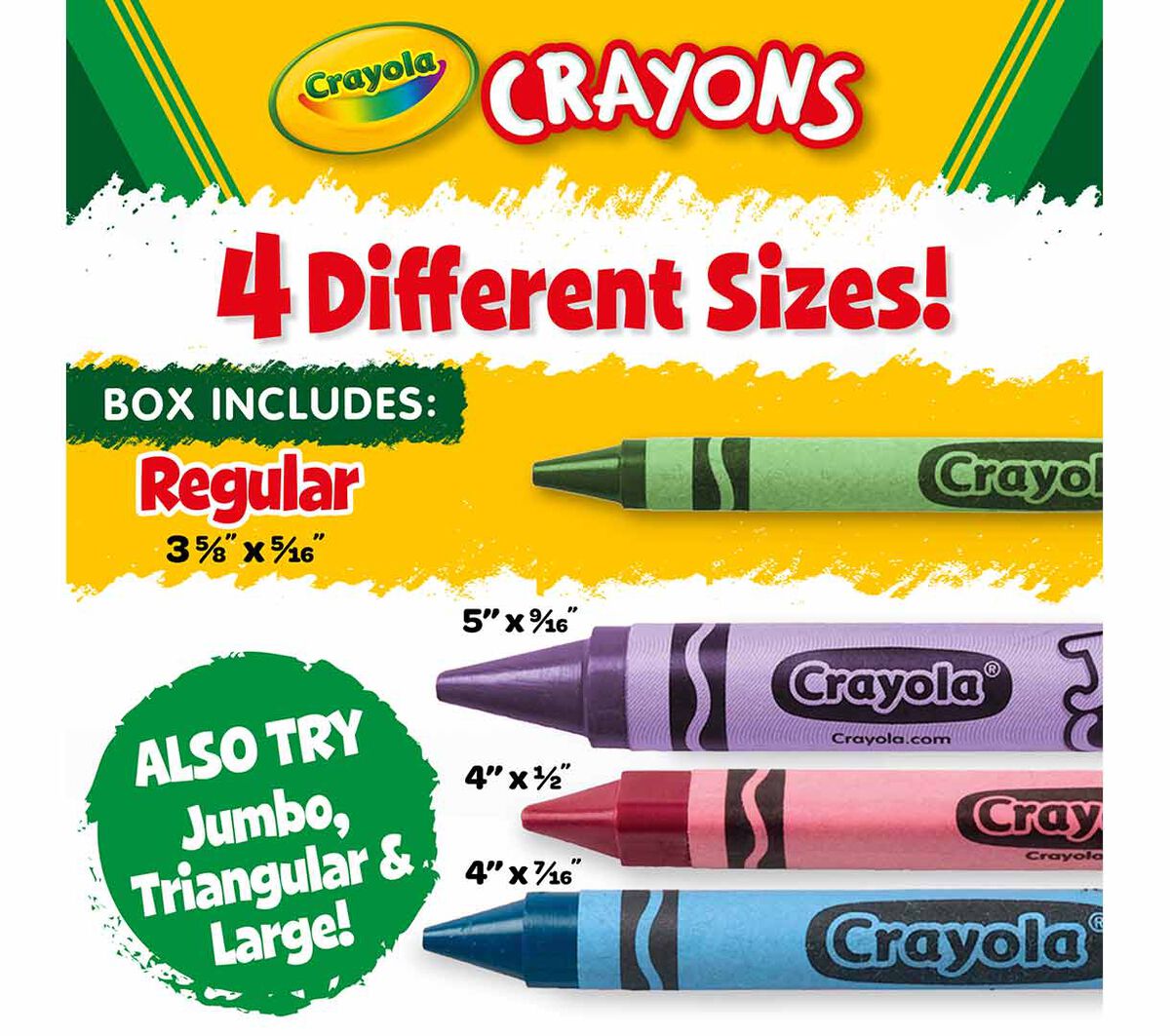 Ultra-Clean Washable Crayons, 64 count, 2 Pack Bulk Set - US 9184
