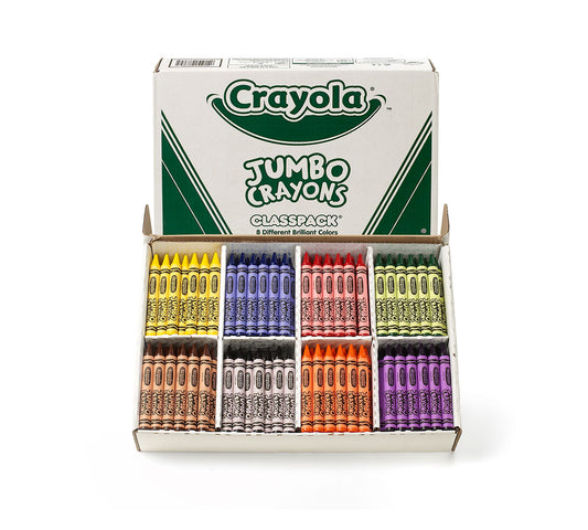 Crayola Jumbo Crayons, 200 Count, 8 Colors - US 3646