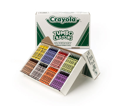 Crayola Jumbo Crayons, 200 Count, 8 Colors - US 3646