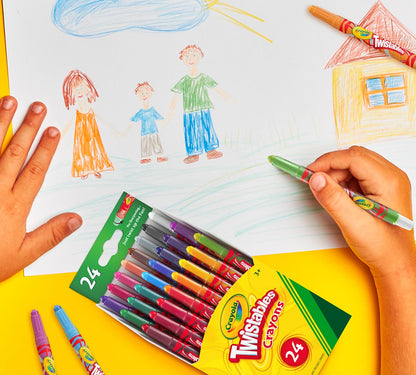 Mini Twistables Crayons, 24 Count - US 9358