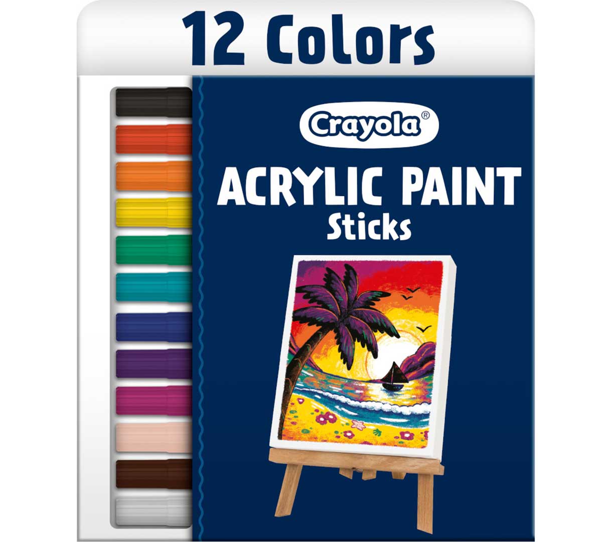 Acrylic Paint Sticks, 12 Count - US 5886
