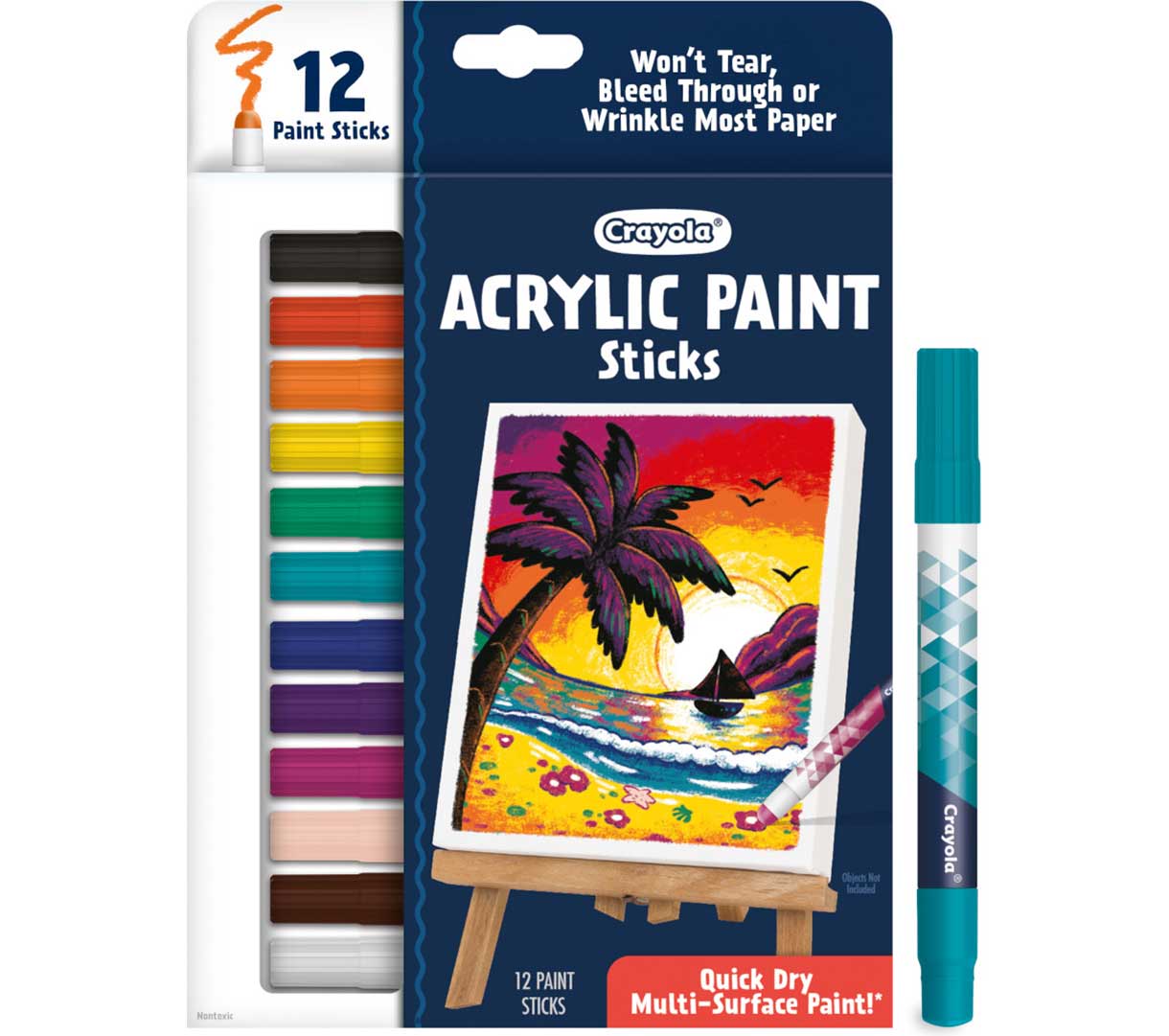 Acrylic Paint Sticks, 12 Count - US 5886