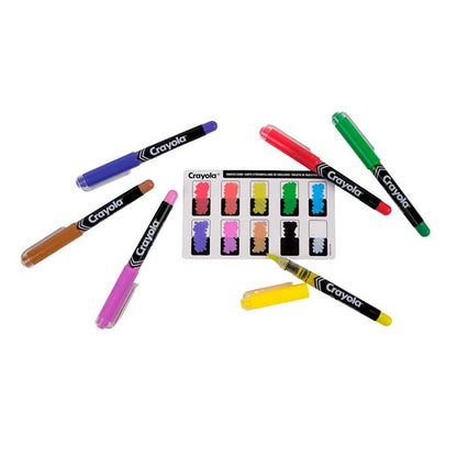 Brush Tip Acrylic Paint Markers, 10 count - US 5956