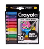 Brush Tip Acrylic Paint Markers, 10 count - US 5956
