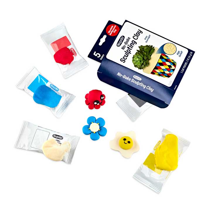 No-Bake Sculpting Clay, 5 Pack - US 5438
