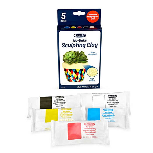 No-Bake Sculpting Clay, 5 Pack - US 5438