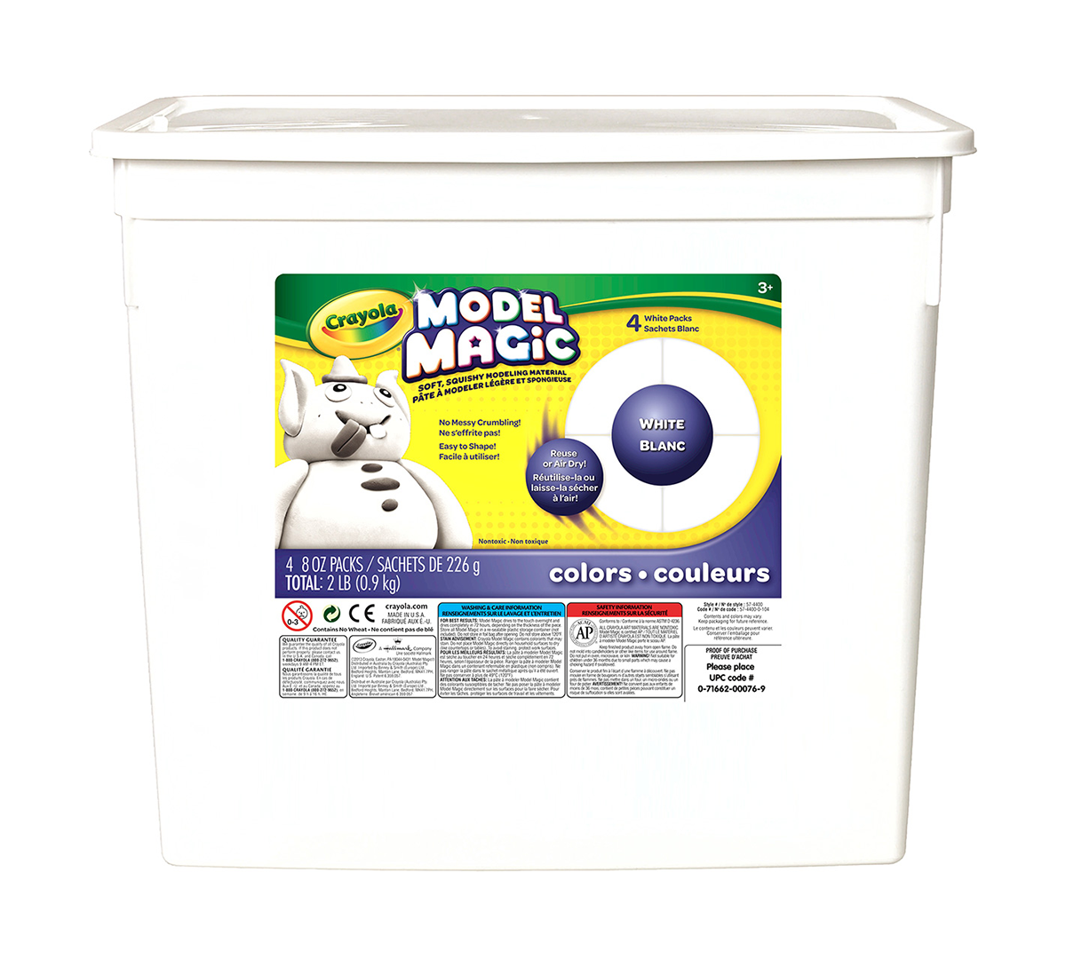 Model Magic 2lb Resealable Bucket, White - US 2096