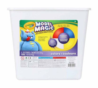 Model Magic 2lb Resealable Storage Container, Primary Colors - US 4253
