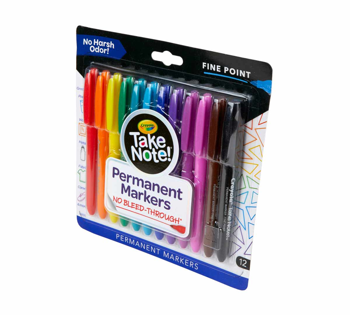 Take Note Permanent Markers, 12 count - US 5308