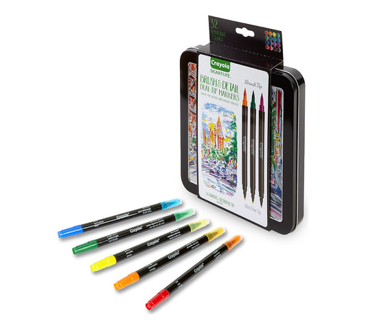 Signature Brush & Detail Dual Ended Markers, 16 Count - US 9842