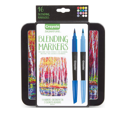 Signature Blending Markers with Tin, 16 Count - US 2360