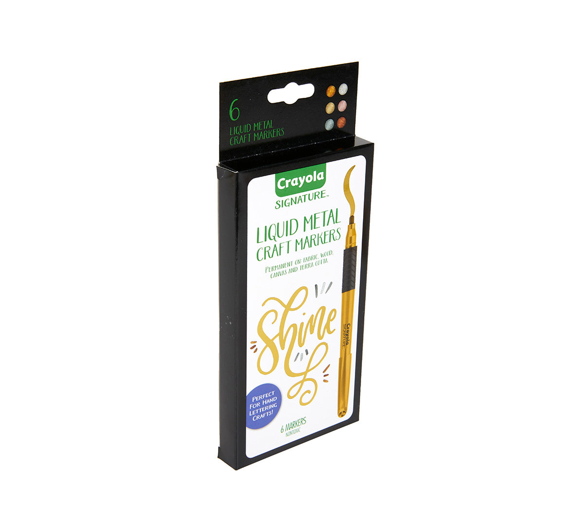 Signature Metallic Permanent Markers, 6 Count - US 1203