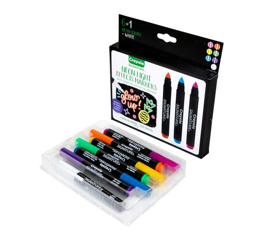 Signature Neon Light Effects Markers, 6 Count - US 0581