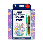 Matte & Shimmer Gel Ink Pens, 14 Pens - US 7719